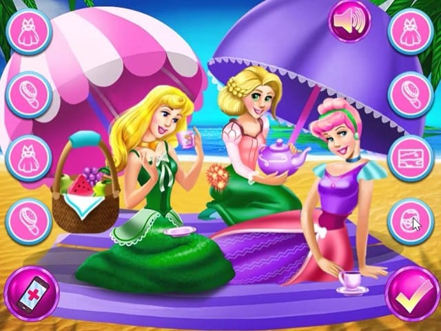 PRINCESSES DAY OUT juego online en JuegosJuegos.com