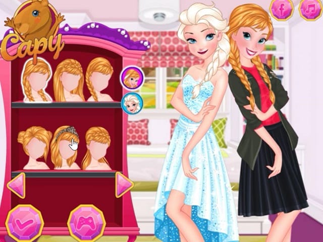 frozen sisters games