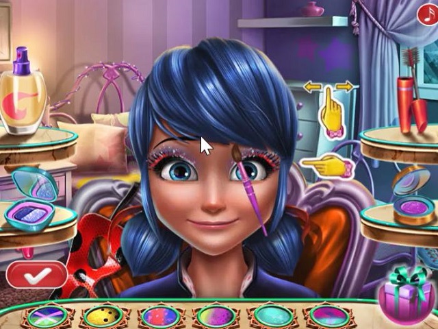 DOTTED GIRL NEW YEAR MAKEUP juego online en JuegosJuegos.com