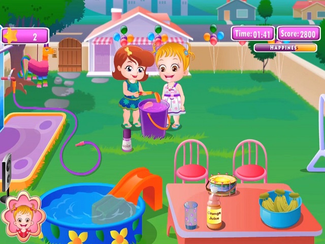 BABY HAZEL BACKYARD PARTY juego online en JuegosJuegos.com